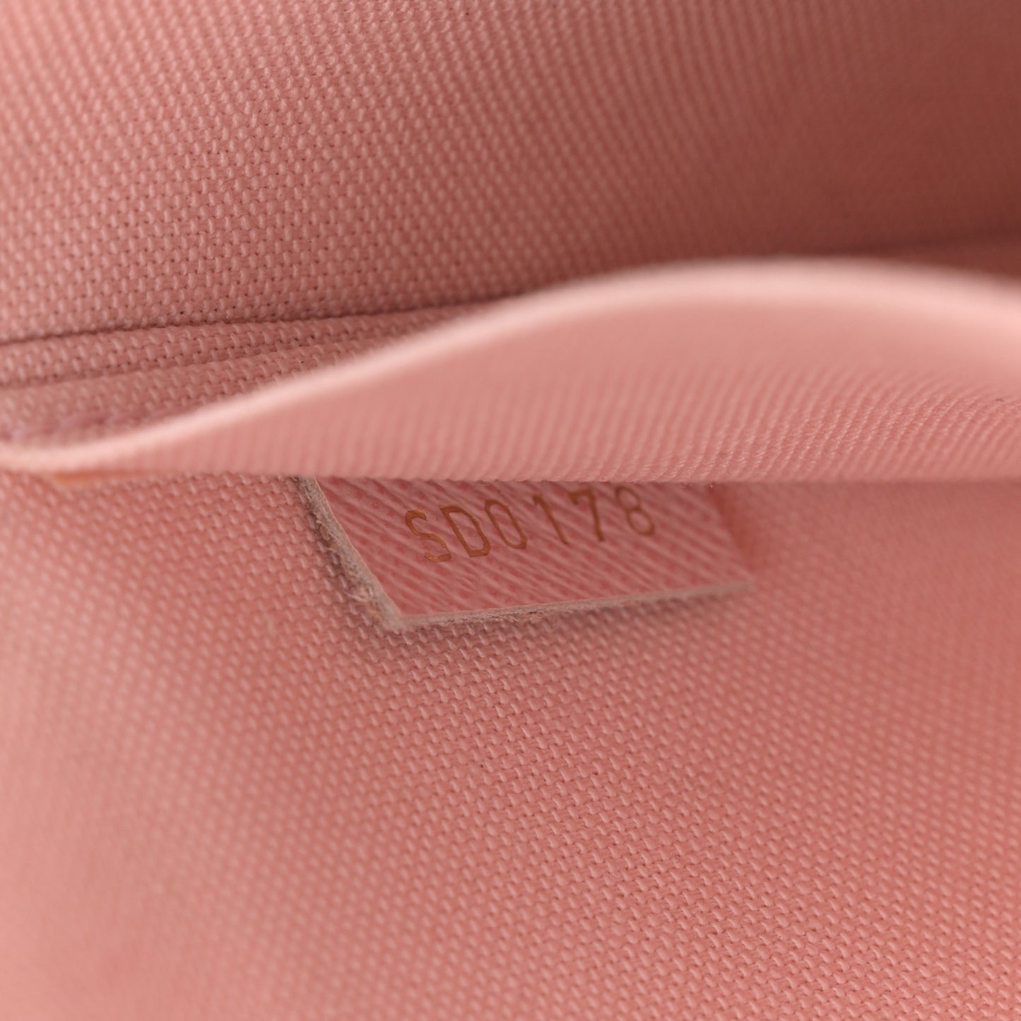 Damier Azur Pochette Felicie Chain Wallet Rose Ballerine
