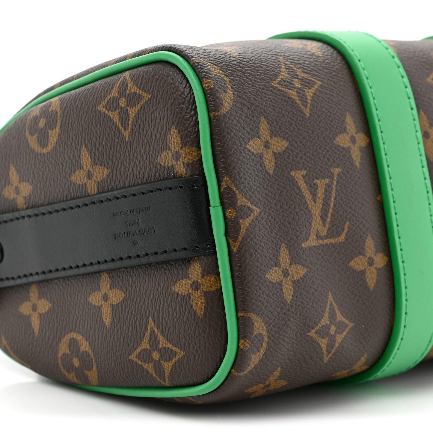 Monogram Macassar Keepall Bandouliere 25 Minty Green