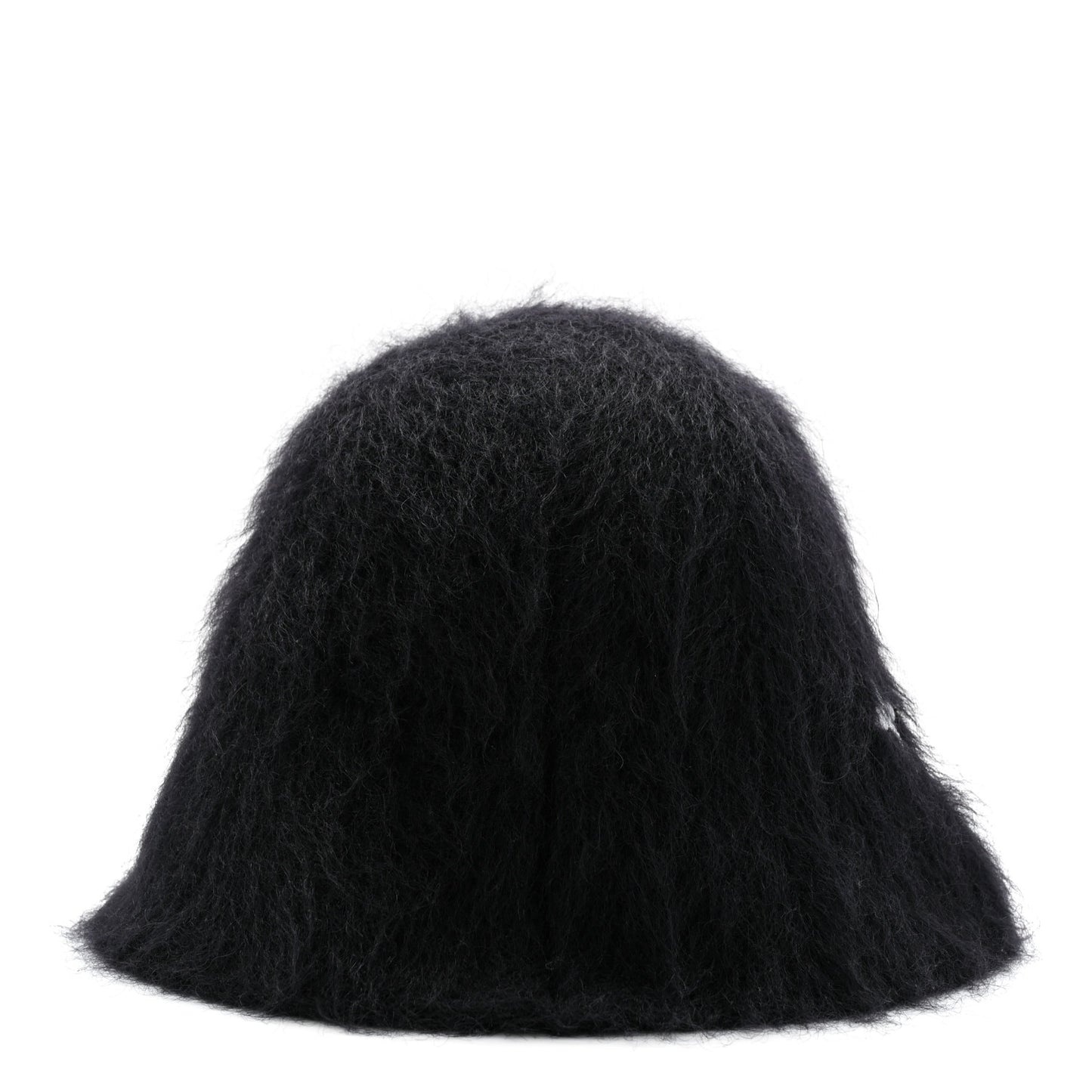 Mohair Wool LV Fluffy Hat Black