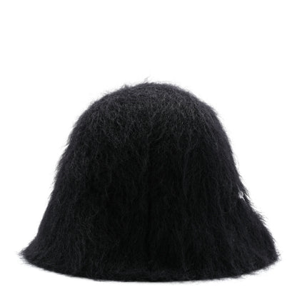 Louis Vuitton Mohair Wool LV Fluffy Hat Black 6 of 9