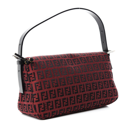 Fendi Zucchino Baguette Red Black 3 of 10