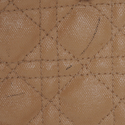 Christian Dior Coated Canvas Cannage Small Panarea Tote Beige 10 of 18