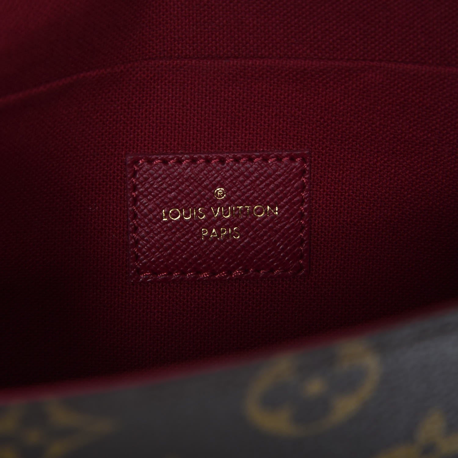 Louis Vuitton Monogram Pochette Felicie Chain Wallet Fuchsia 6 of 9