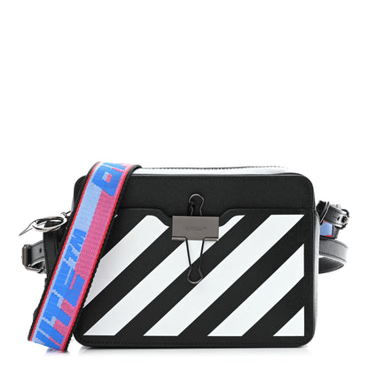 Off-White Saffiano Striped Diag Binder Belt Bag White Indus 1 of 6
