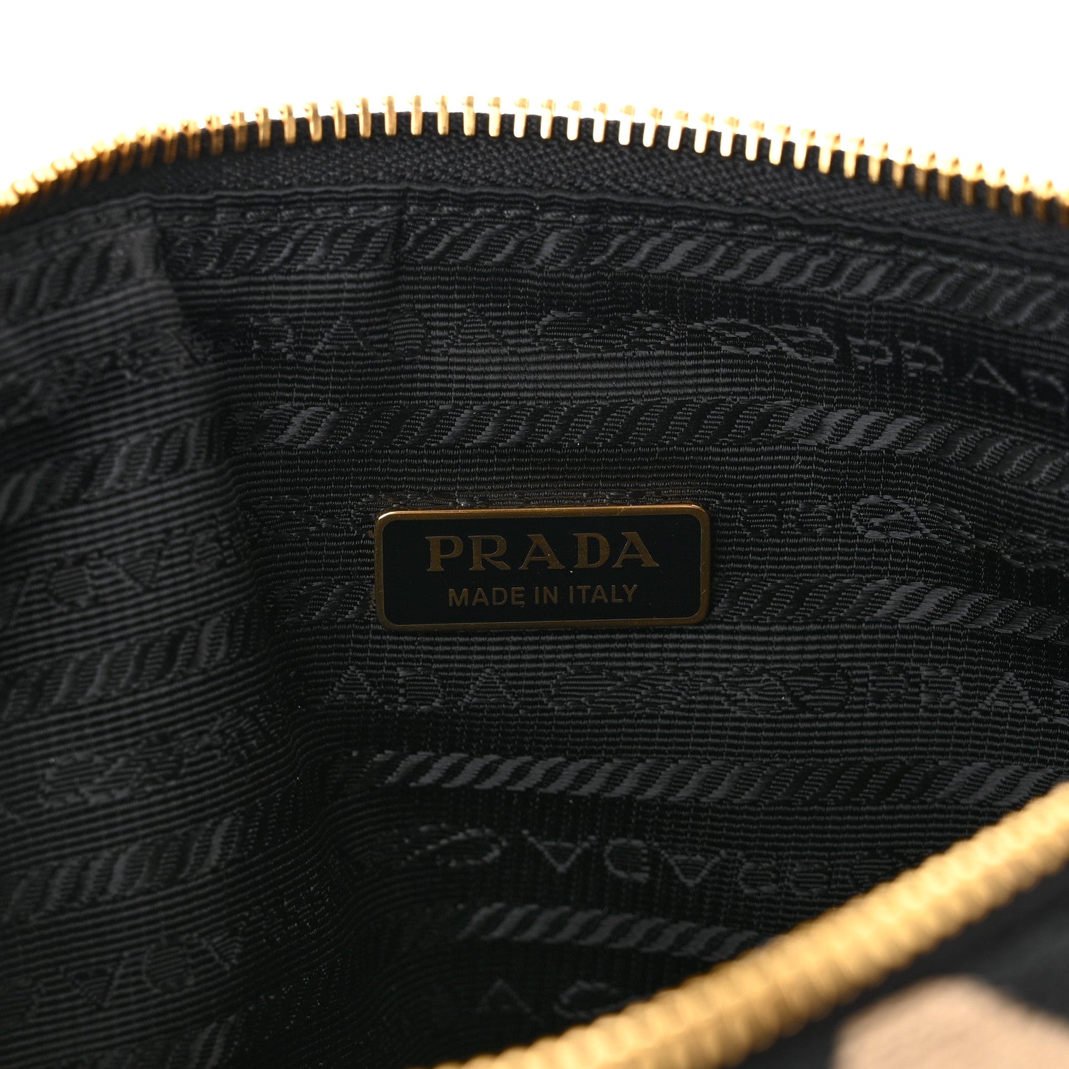 Prada Jacquard Triangolo Symbole Embroidered Mini Triangle Bag Black Corda 6 of 10