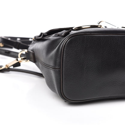 Chloe Suede Calfskin Mini Faye Backpack Black 8 of 10