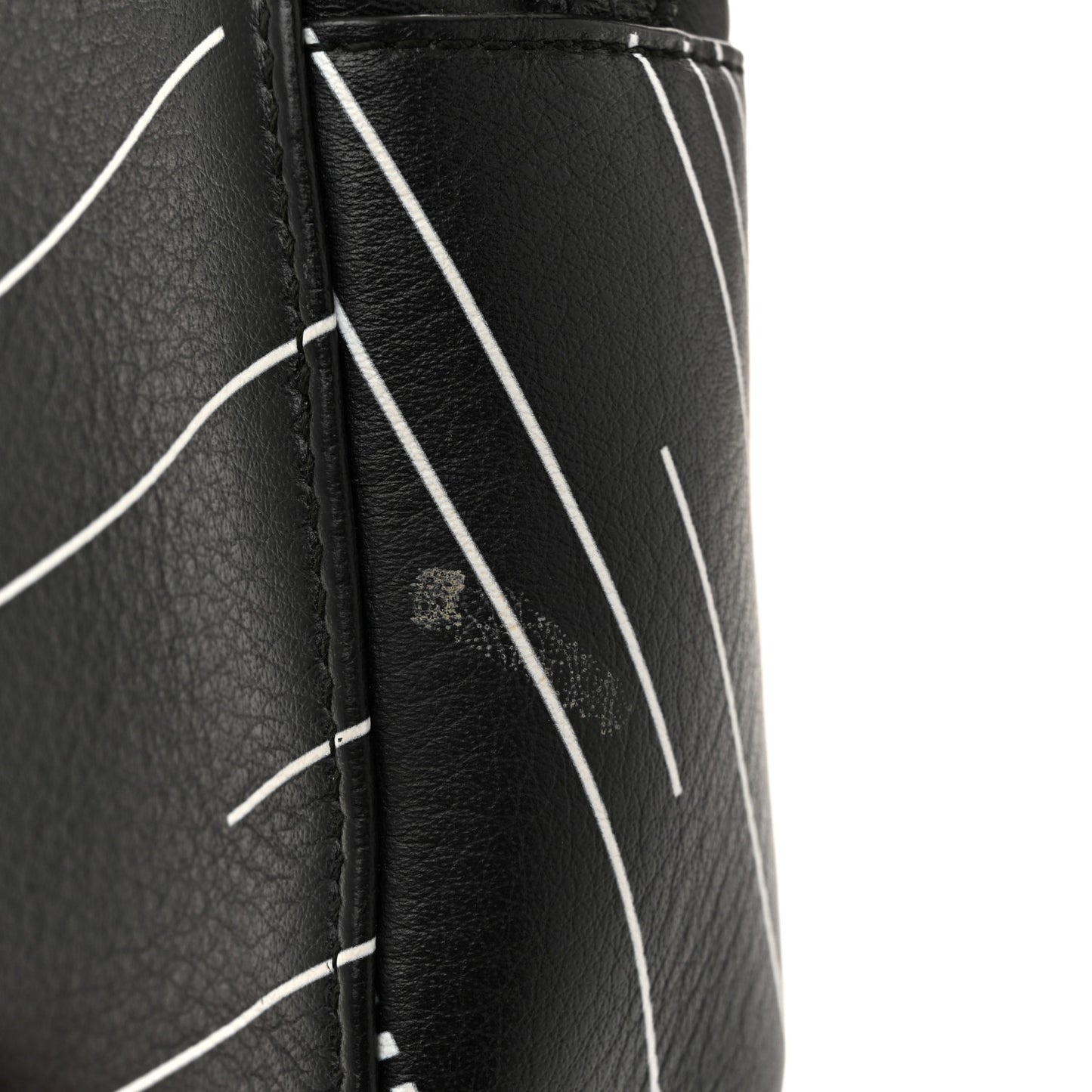 Calfskin Everyday Logo Print S Camera Bag Black