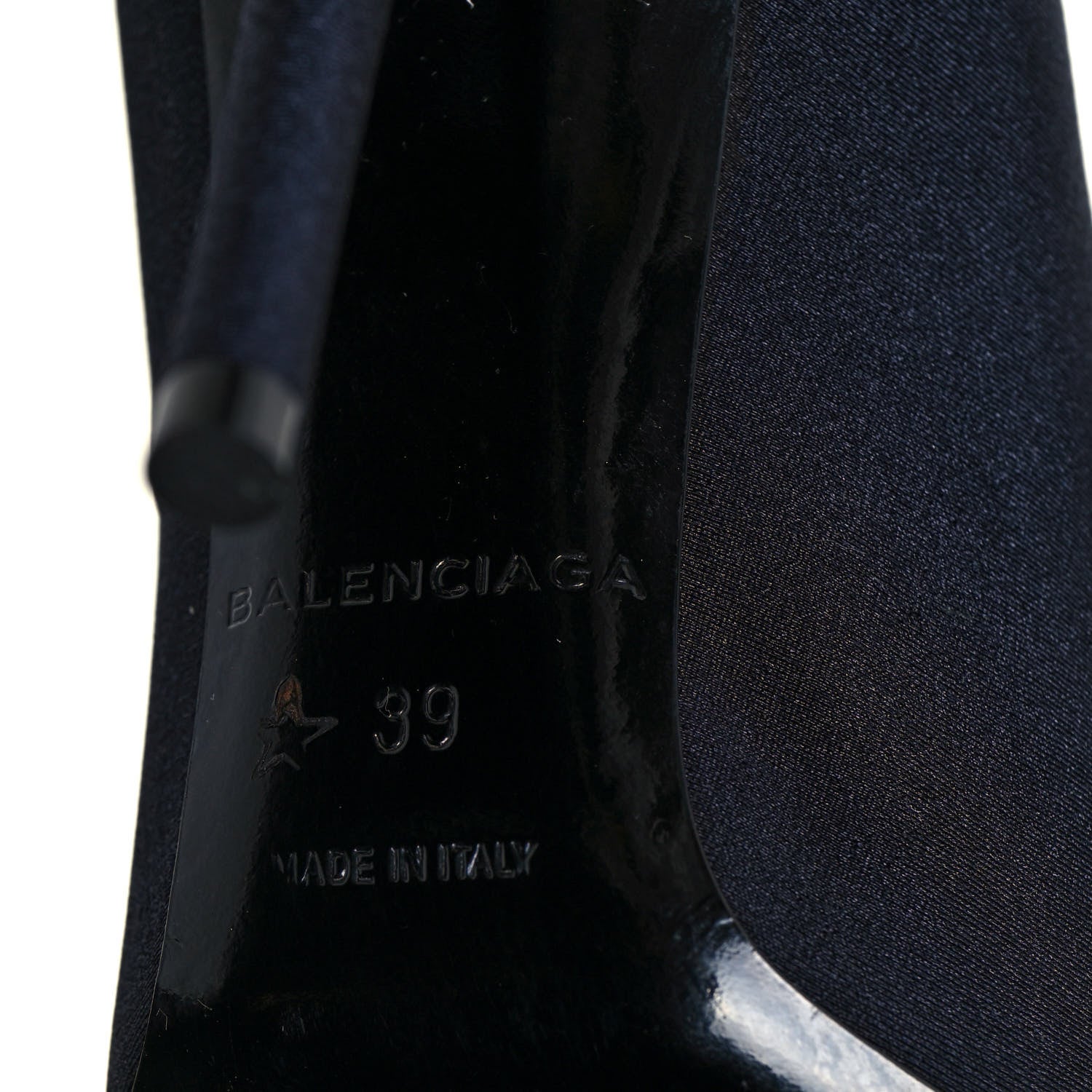 Balenciaga Spandex Pointed Toe Knife Thigh High Boots 39 Black 6 of 7