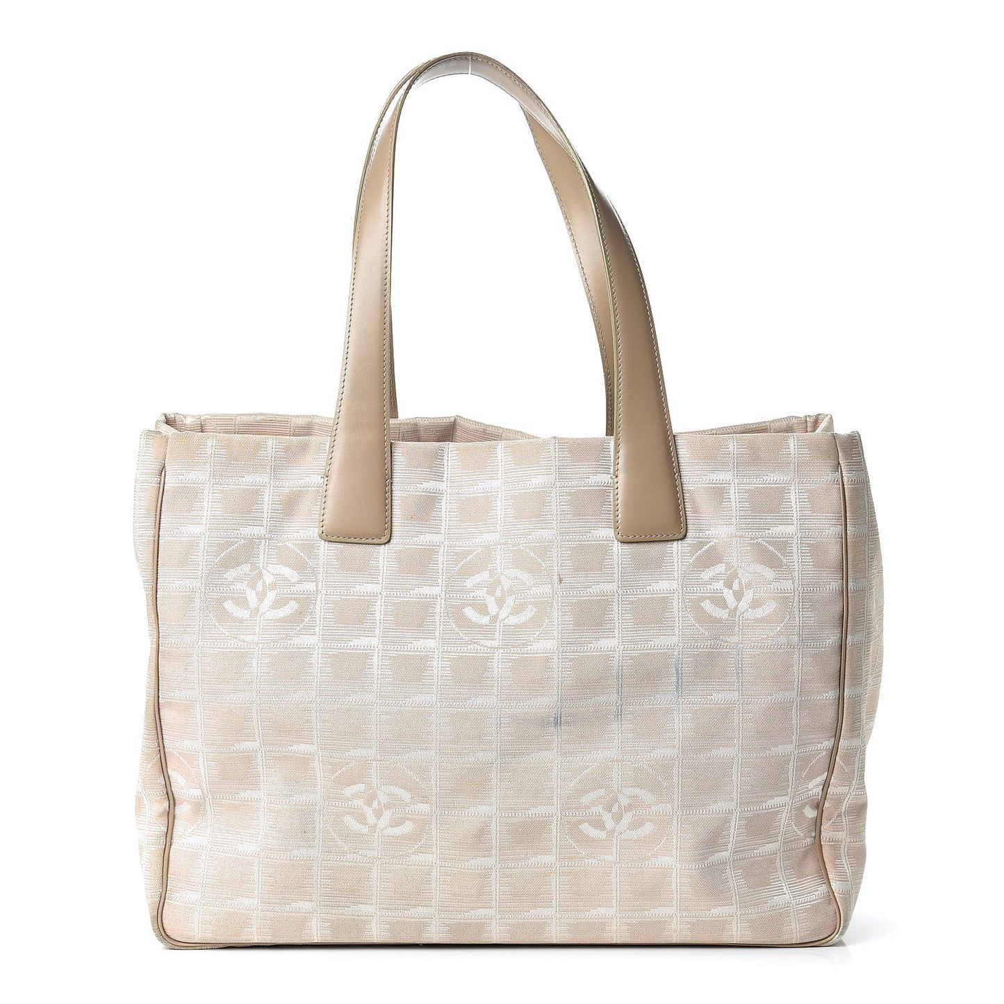 Nylon Medium Travel Tote Beige