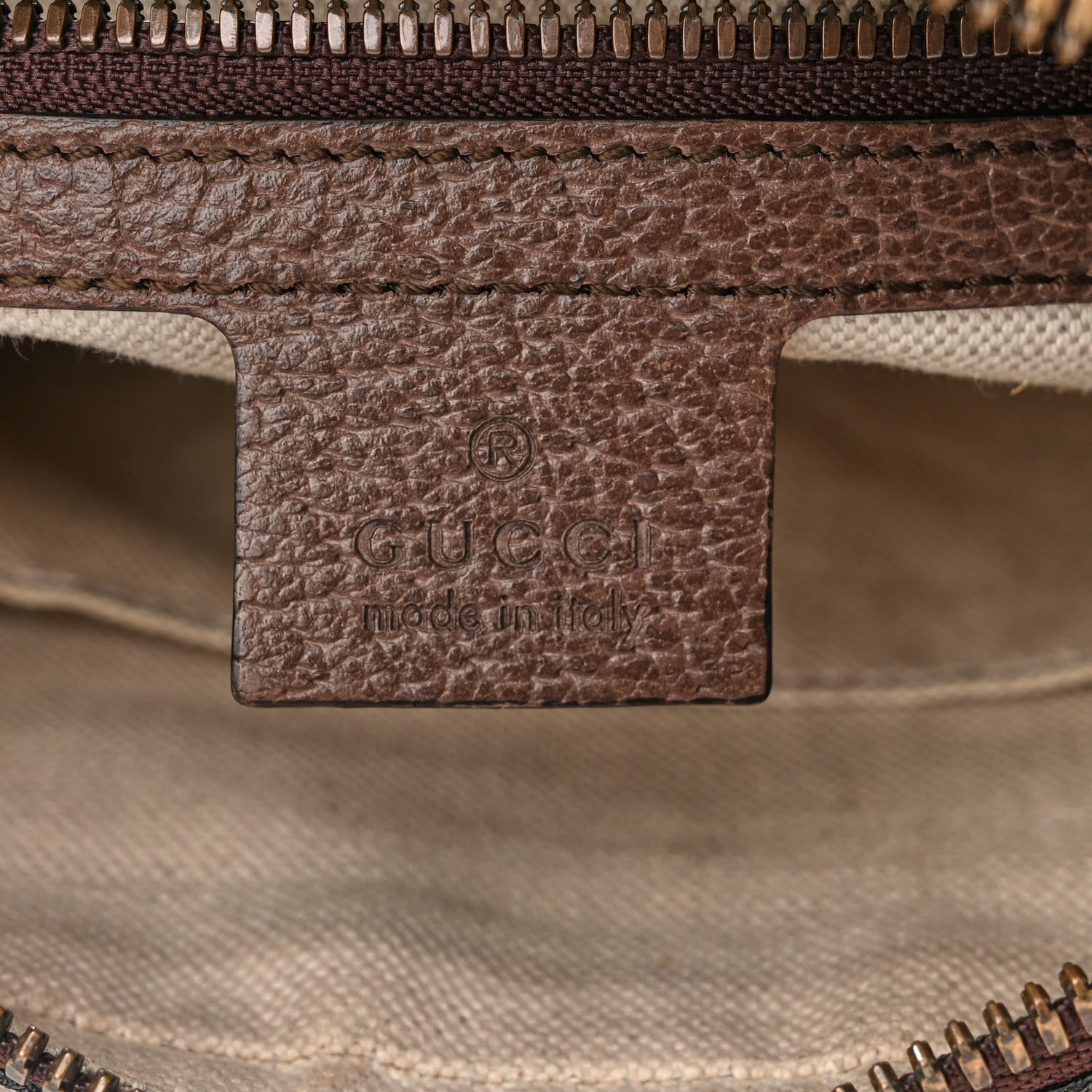 Gucci Soft GG Supreme Monogram Medium Ophidia Belt Bag Dark Brown 6 of 11