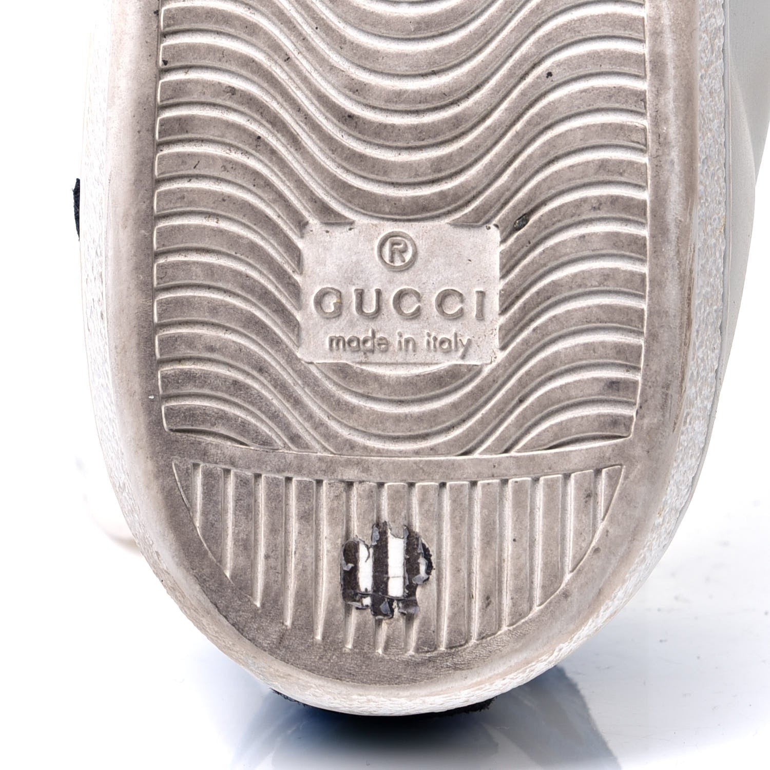 Gucci Metallic Calfskin Floral Embroidered Ace Sneakers 40 White 9 of 11