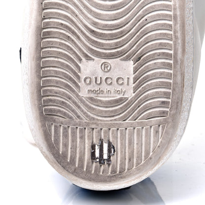 Gucci Metallic Calfskin Floral Embroidered Ace Sneakers 40 White 9 of 11