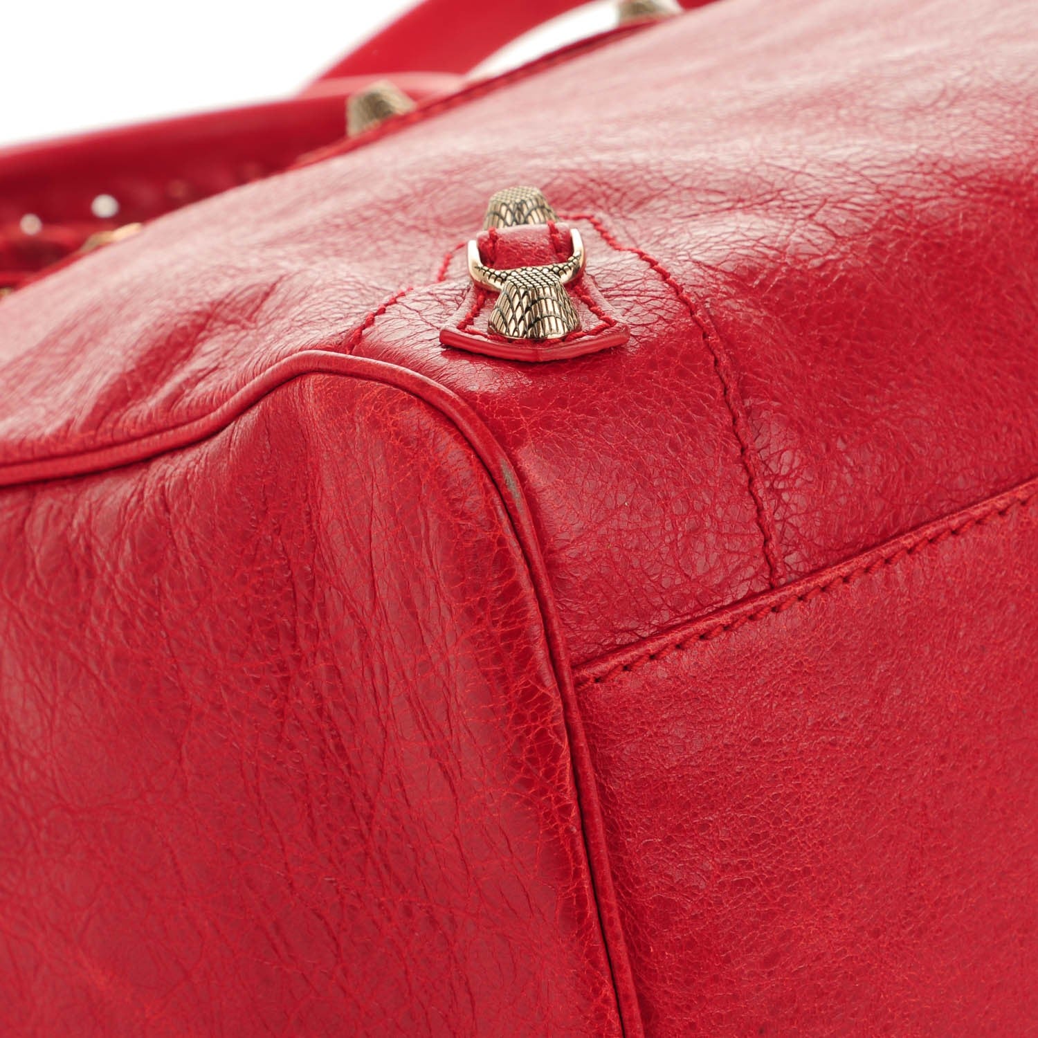 Balenciaga Agneau Giant 12 Rose Gold Hardware Velo Rouge Coquelicot 5 of 9