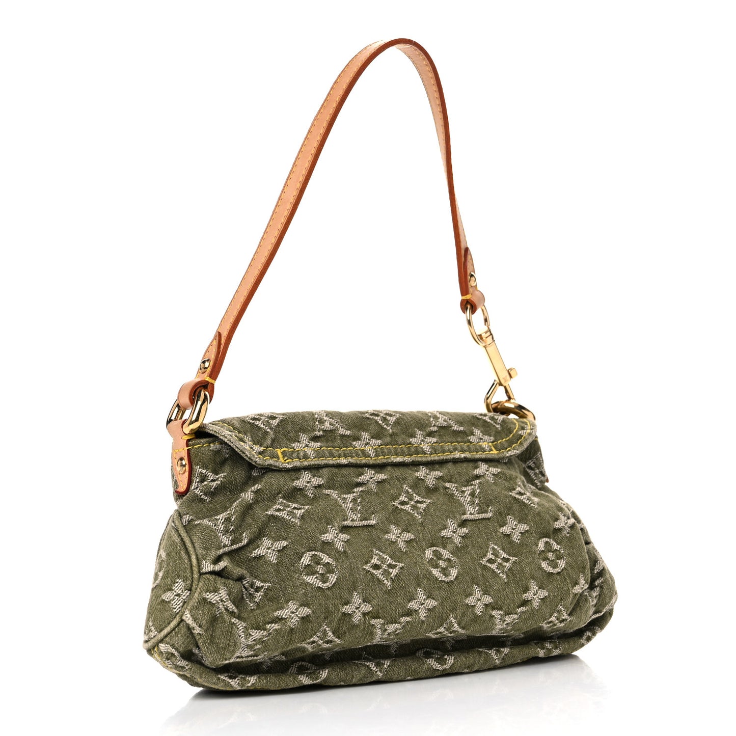 Monogram Denim Mini Pleaty Lichen