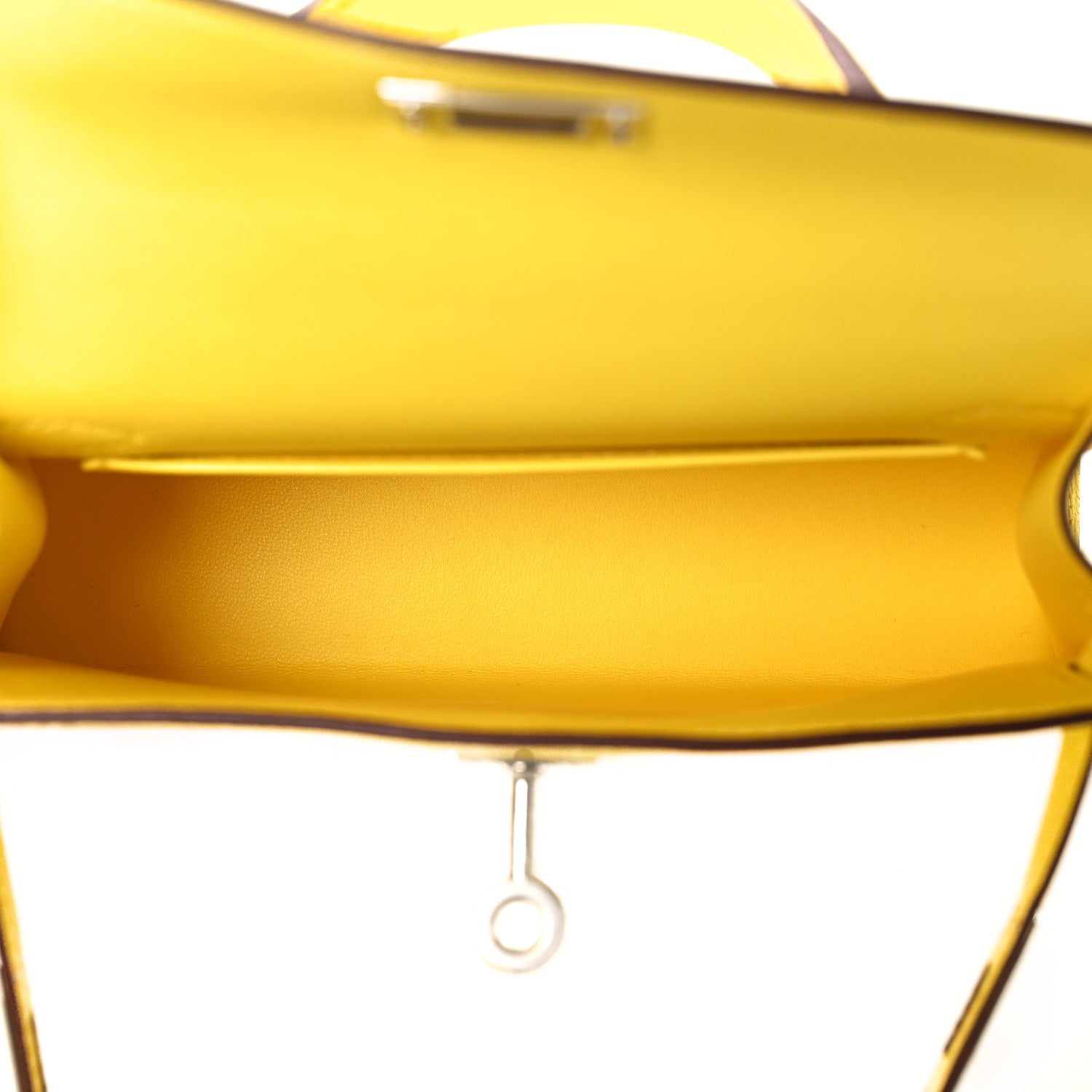 Hermes Chevre Mysore Mini Kelly Sellier 20 Jaune Citron 17 of 32