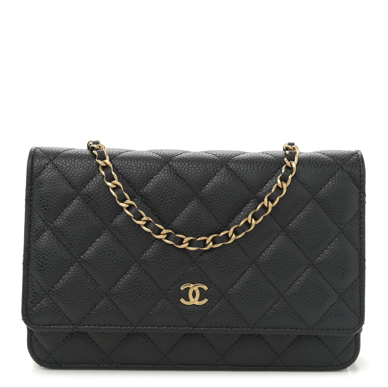 Chanel Caviar Quilted Wallet on Chain WOC Black 1 of 11
