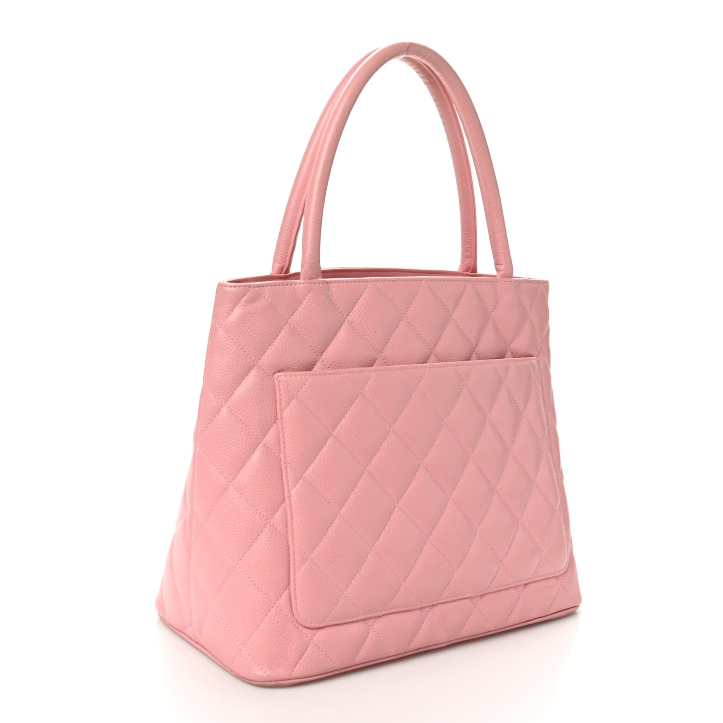 Caviar Quilted Medallion Tote Light Pink