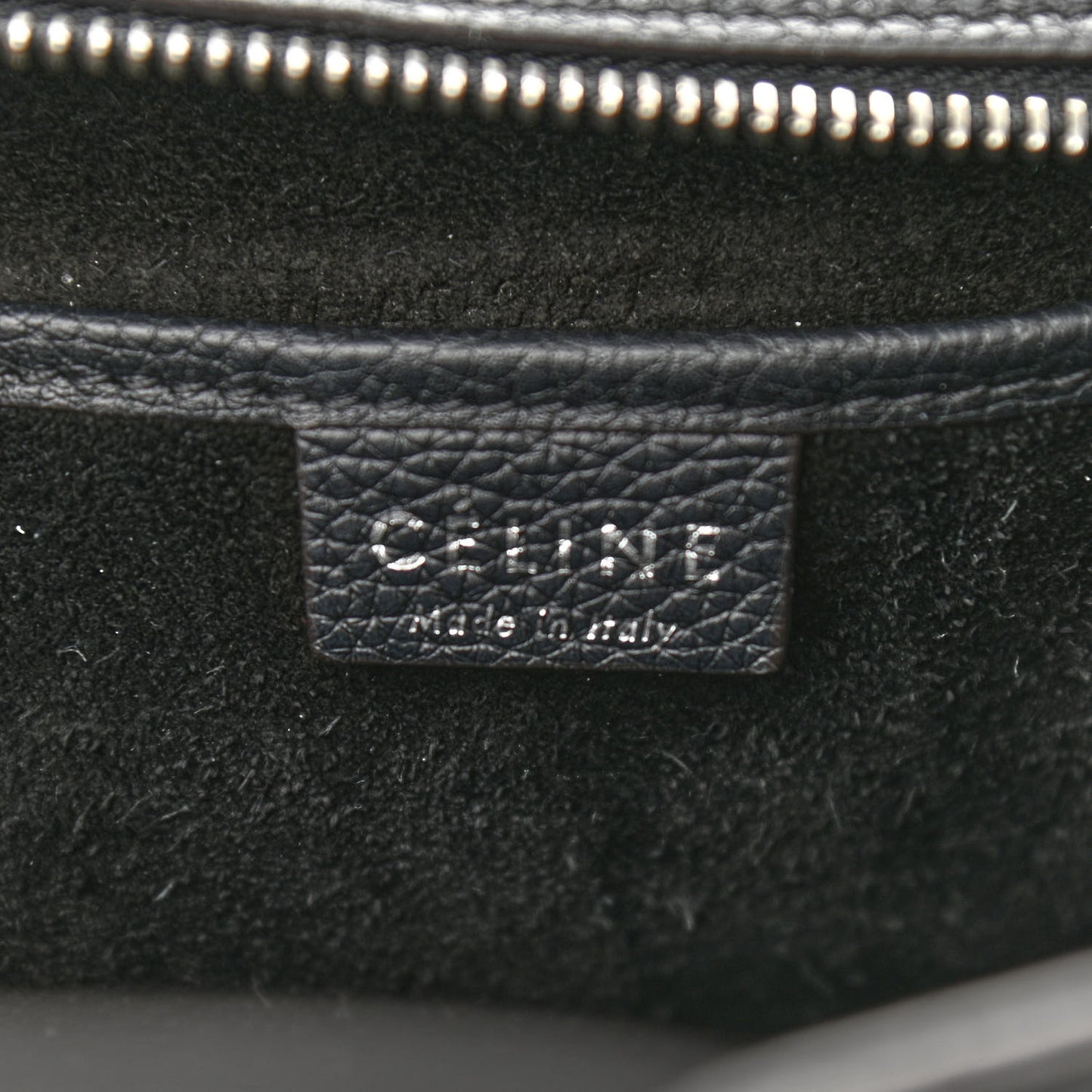 Drummed Calfskin Nano Luggage Black