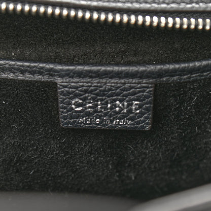 Celine Drummed Calfskin Nano Luggage Black 6 of 13