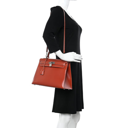 Hermes Box Kelly Sellier 32 Brique 2 of 13