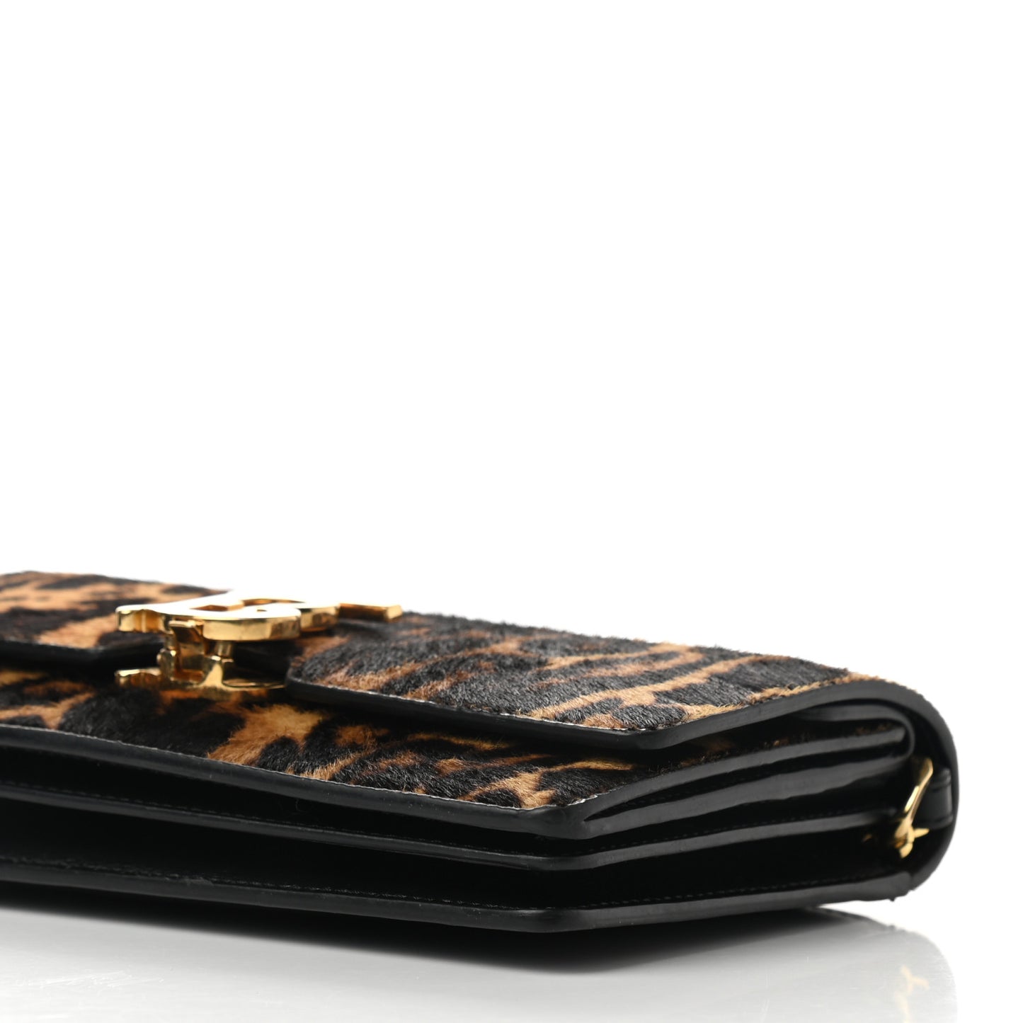 Calf Hair Leopard Print Small TB Bag