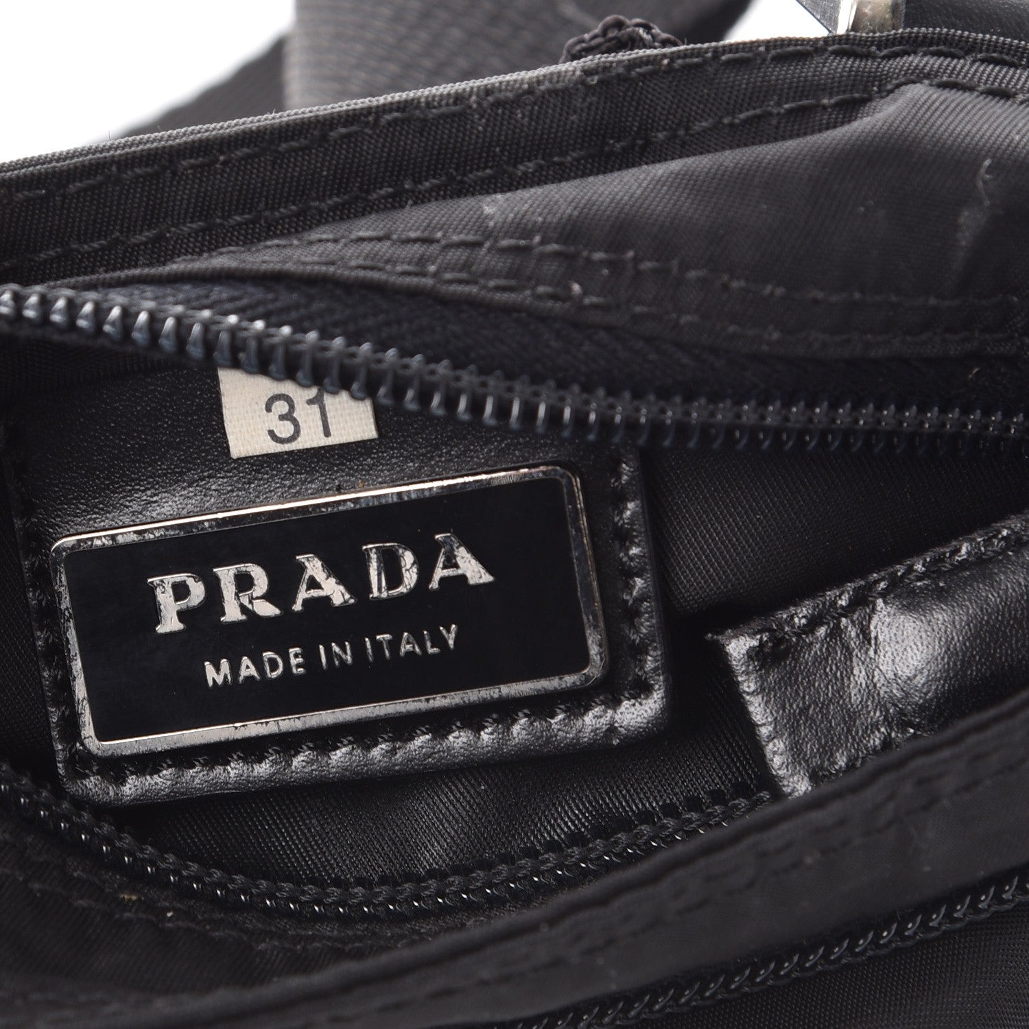 Prada Nylon Small Flat Messenger Bag Black 8 of 11
