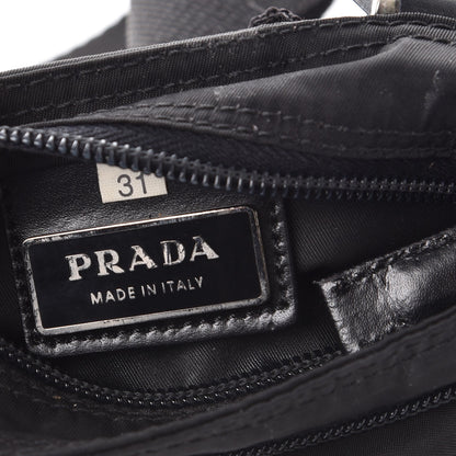 Prada Nylon Small Flat Messenger Bag Black 8 of 11