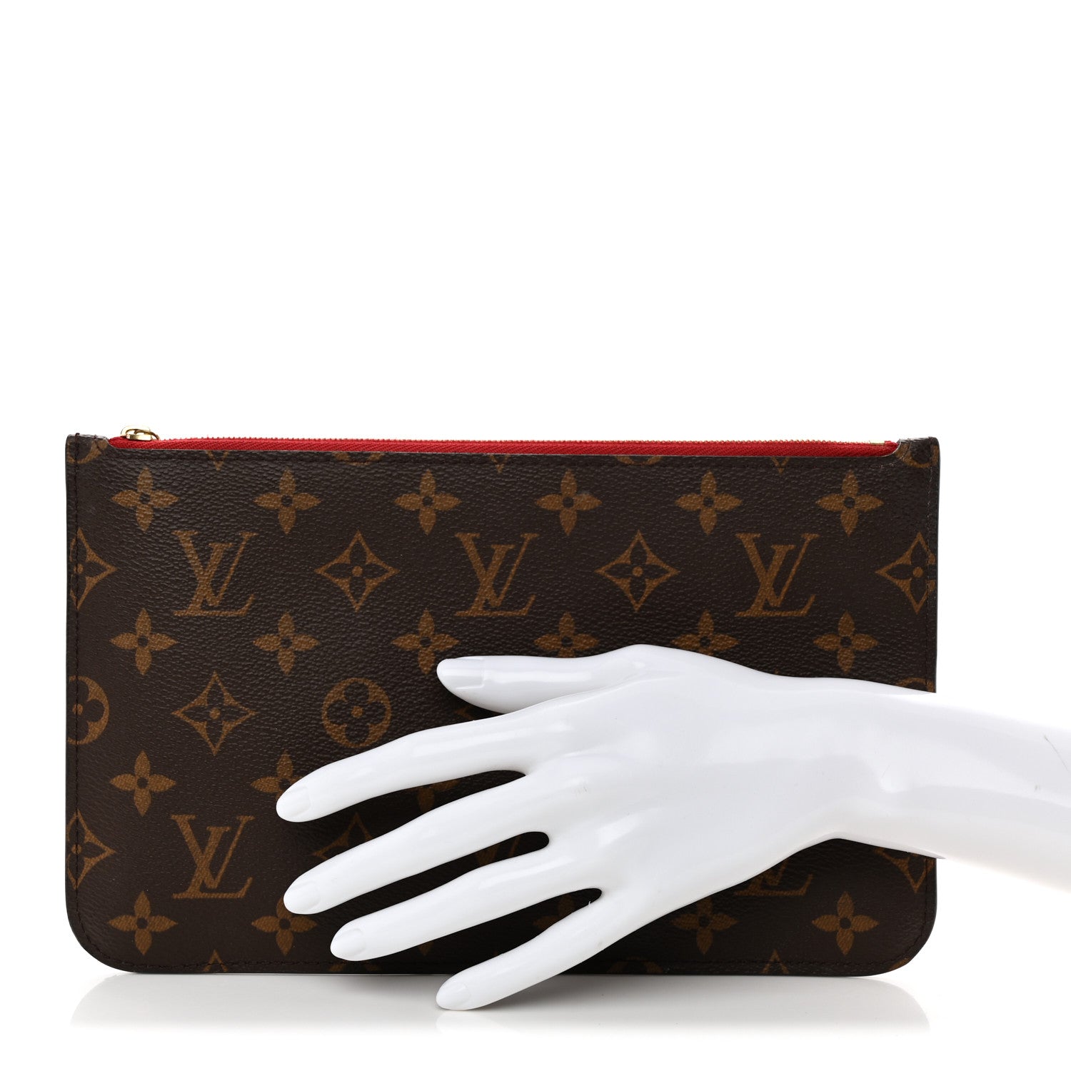 Louis Vuitton Monogram Neverfull MM GM Pochette Cherry 2 of 9