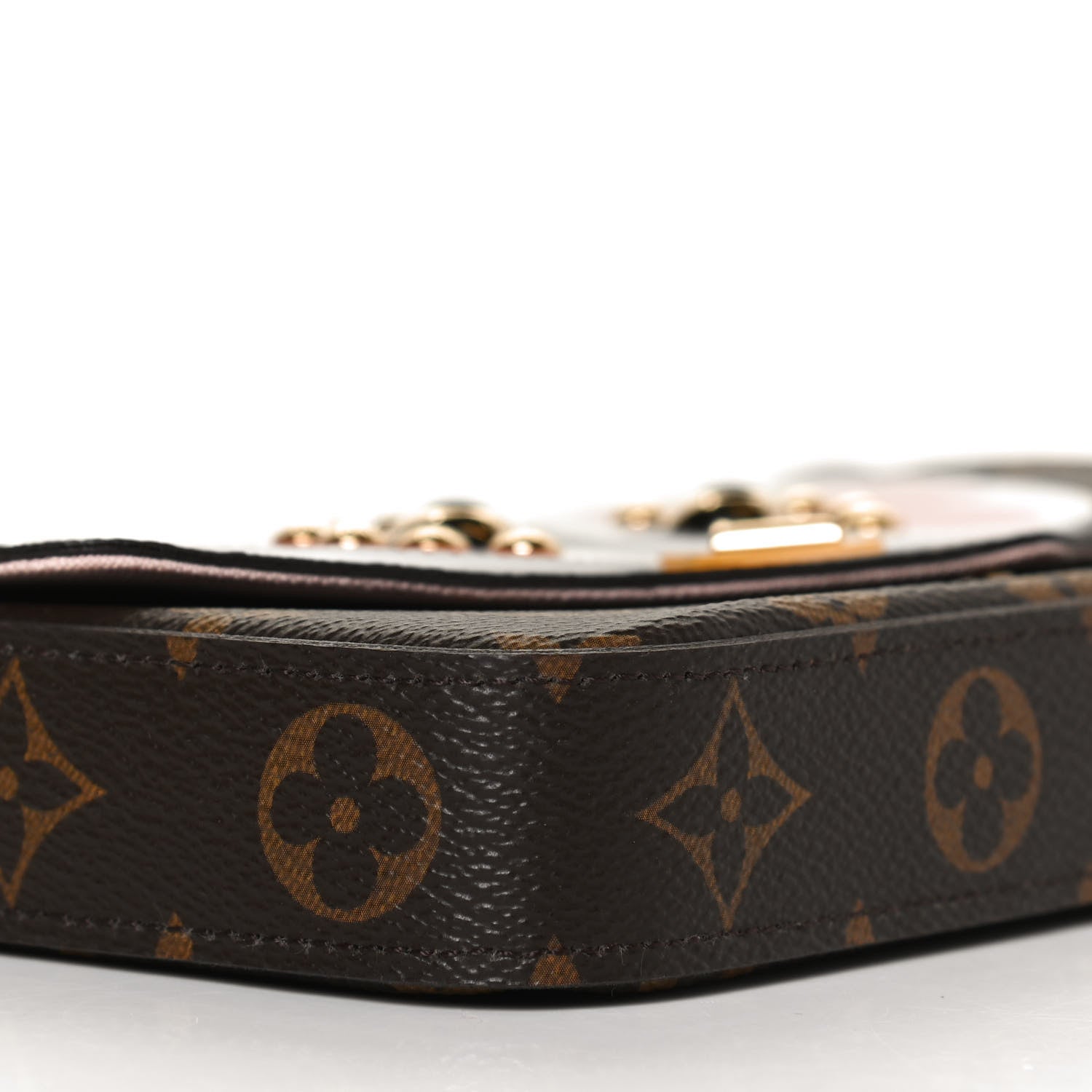 Louis Vuitton Monogram Lovely Birds Pochette Felicie Chain Wallet 8 of 9