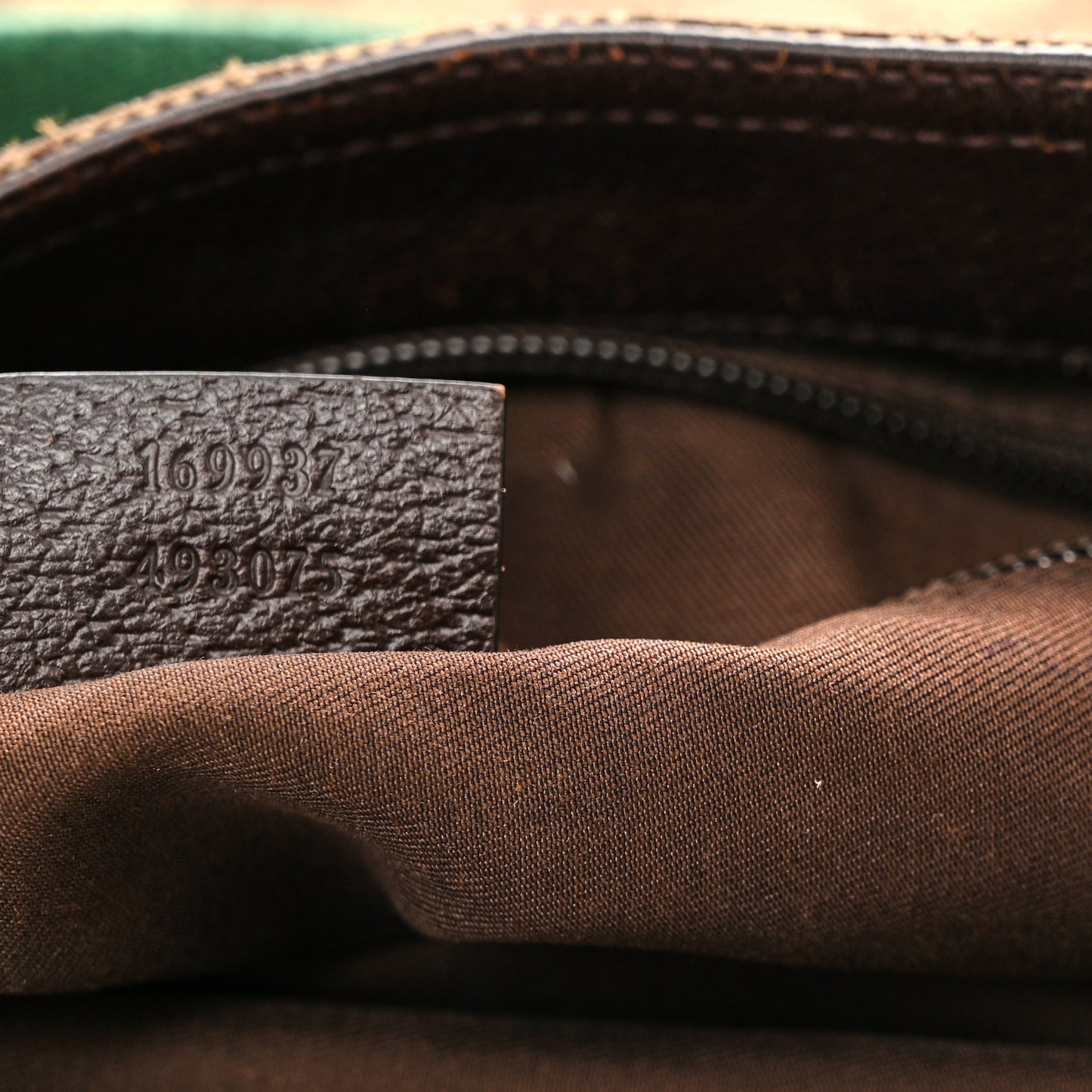 Monogram Web Medium Double Pocket Messenger Bag Dark Brown