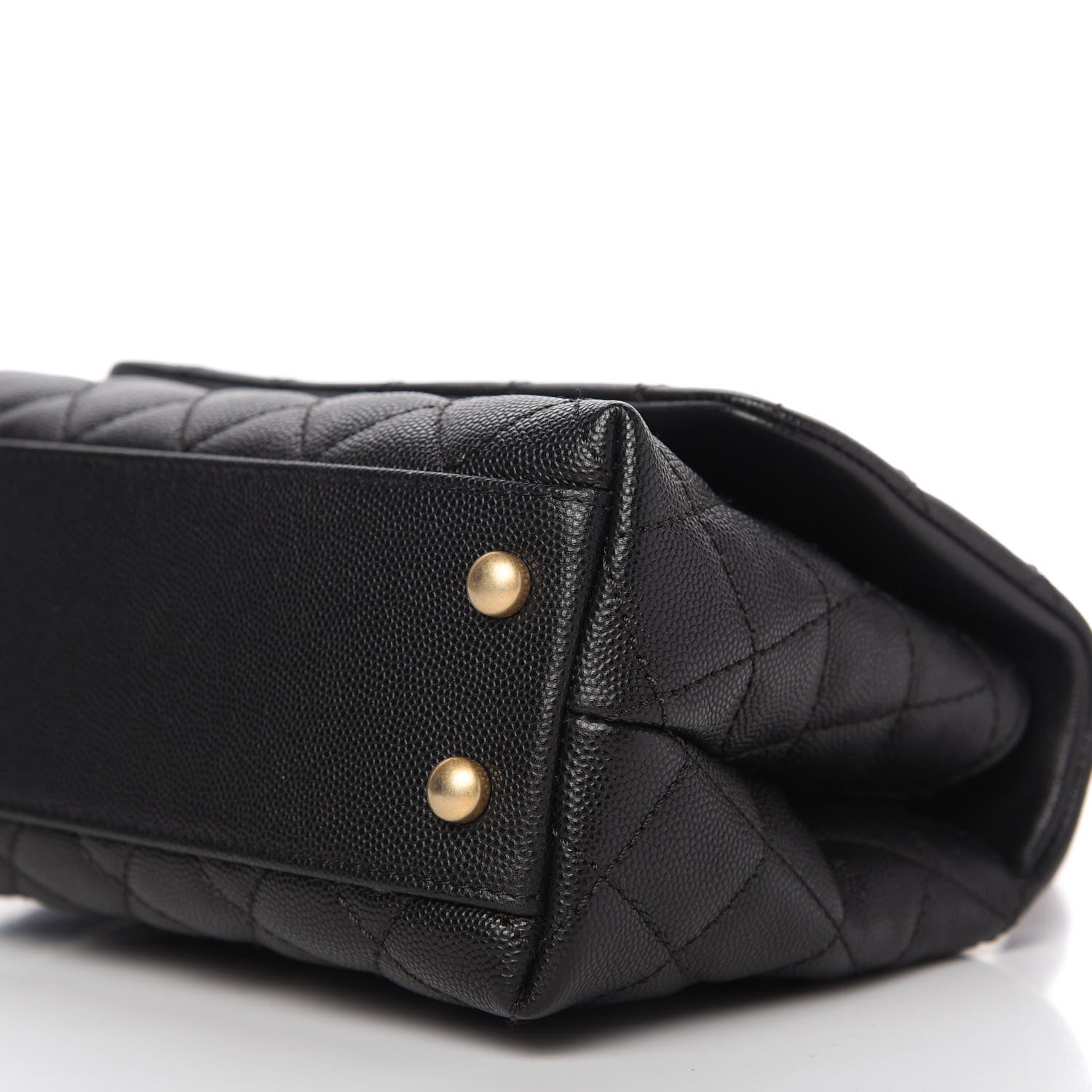 Chanel Caviar Lizard Quilted Mini Coco Handle Flap Black 7 of 11