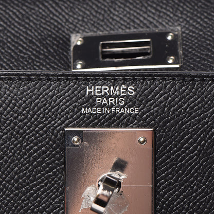 Hermes Epsom Kelly Sellier 32 Black 8 of 47