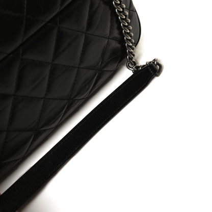 Chanel Glazed Calfskin Medium Duo Color Flap Black 14 of 17