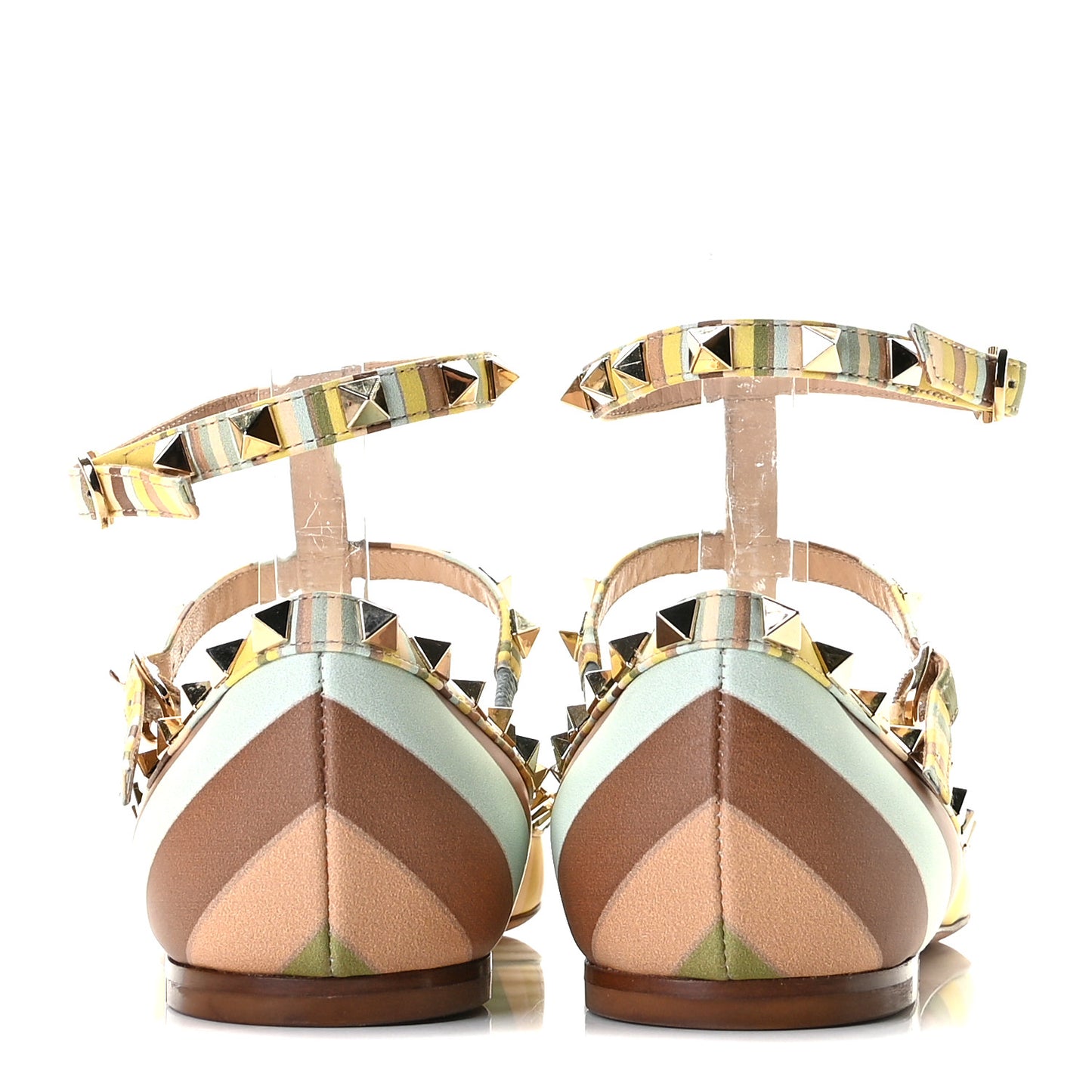 Nappa Native Couture 1975 Rockstud Cage Ballerina Flats 39 Multicolor