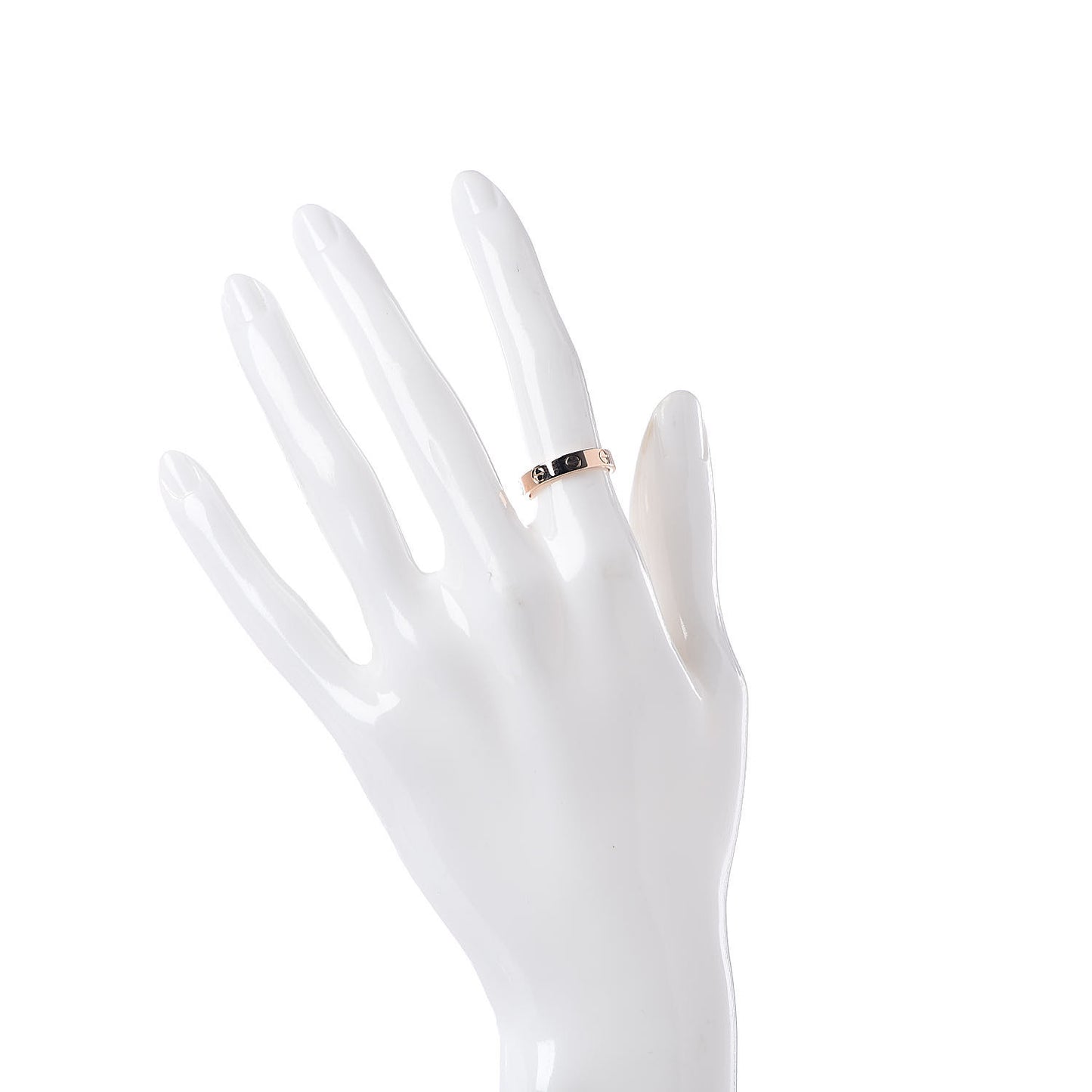 18K Pink Gold 3.5mm LOVE Wedding Band Ring 49 4.75