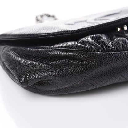 Chanel Caviar Half Moon Wallet On Chain WOC Black 8 of 11