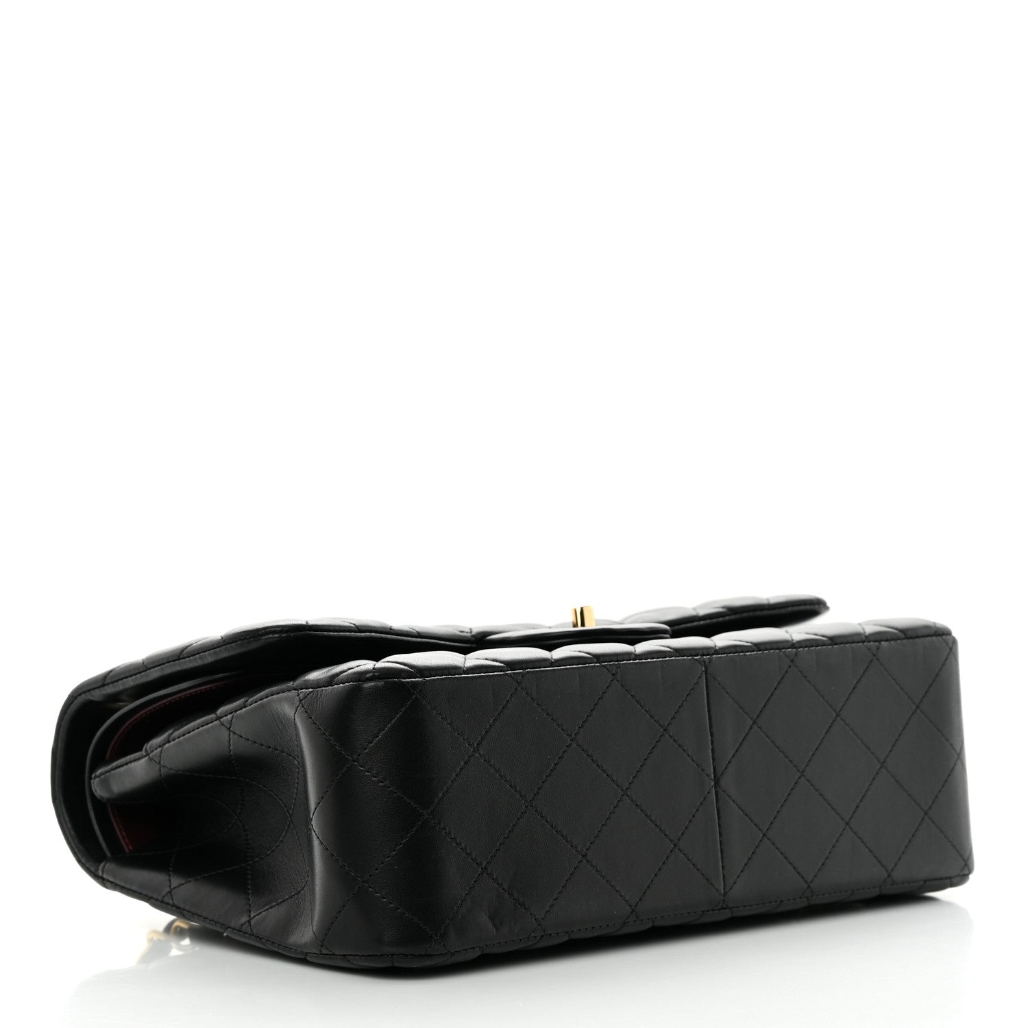Chanel Lambskin Quilted Jumbo Double Flap Black 4 of 19