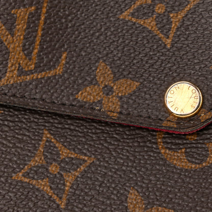 Louis Vuitton Monogram Pochette Felicie Chain Wallet Fuchsia 17 of 18