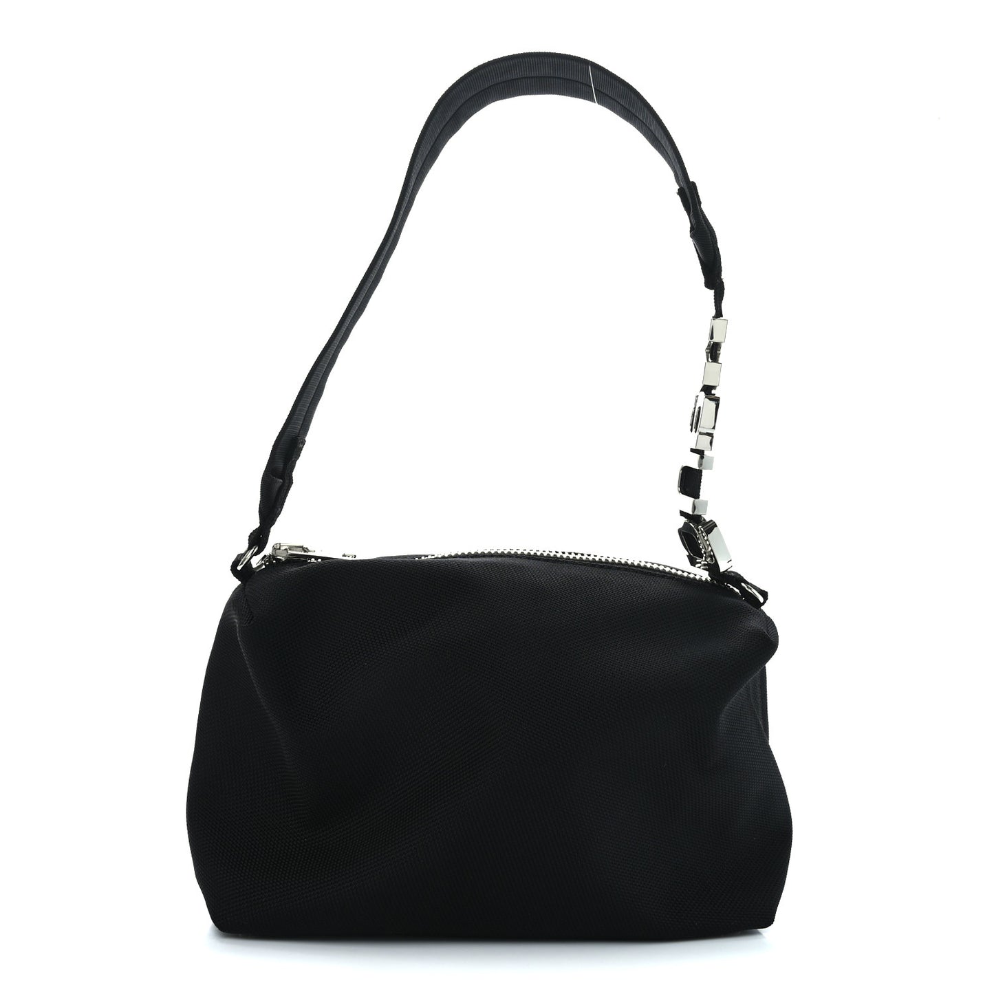 Nylon Canvas Heiress Sport Shoulder Bag Black