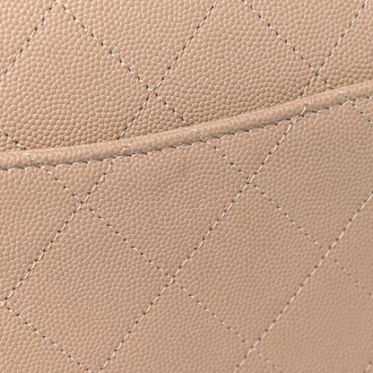 Chanel Caviar Suede Stitched Lady Coco Flap Beige 10 of 13