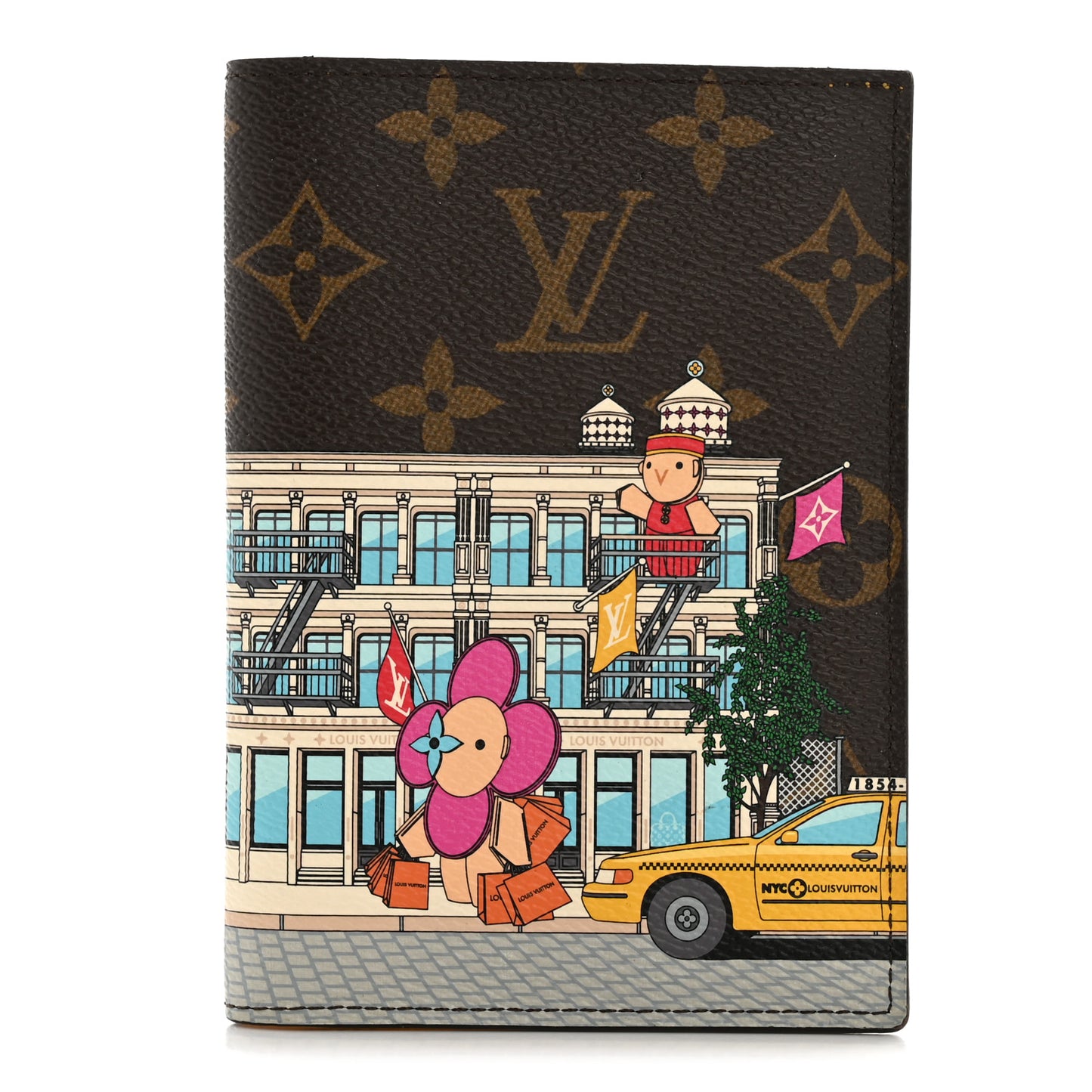 Monogram 2022 Christmas Animation New York Soho Passport Cover Yellow