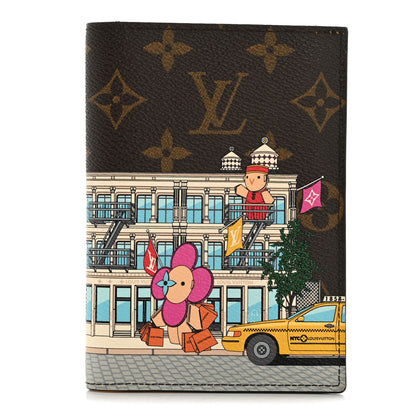 Louis Vuitton Monogram 2022 Christmas Animation New York Soho Passport Cover Yellow 1 of 8