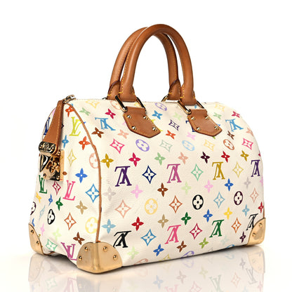Louis Vuitton Monogram Multicolor Speedy 30 White 4 of 12