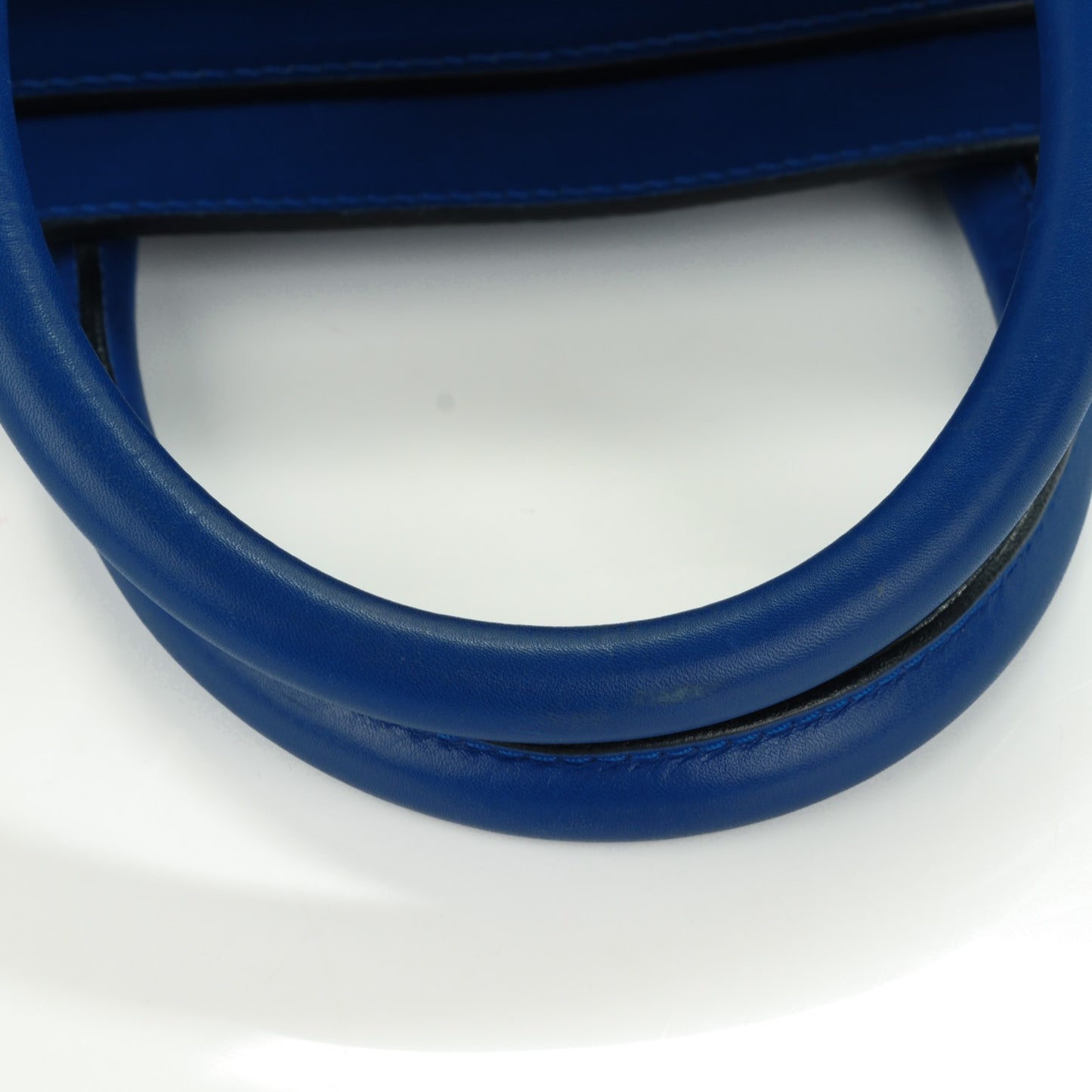 Smooth Calfskin Suede Mini Luggage Royal Blue