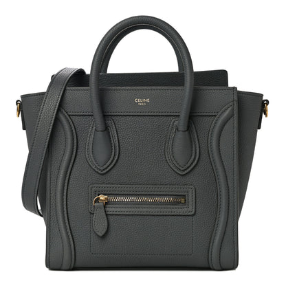 Celine Baby Drummed Calfskin Nano Luggage Kohl 1 of 10