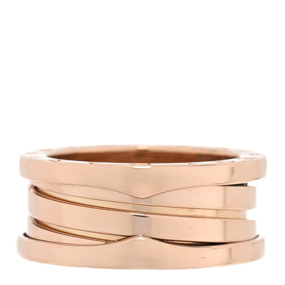 Bulgari 18K Rose Gold B.Zero1 Three-Band Ring 52 6 4 of 5