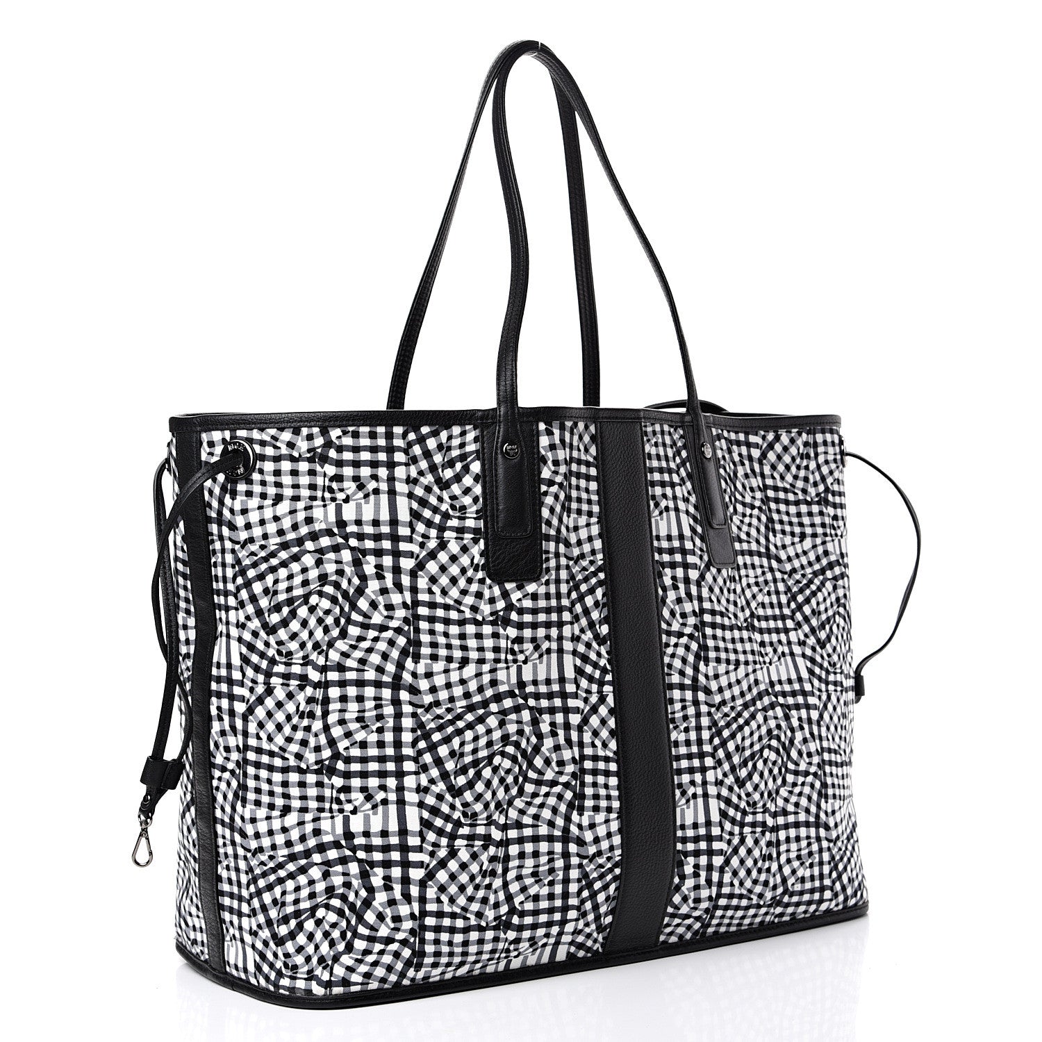 MCM Visetos Large Liz Reversible Shopper Tote Black 5 of 14