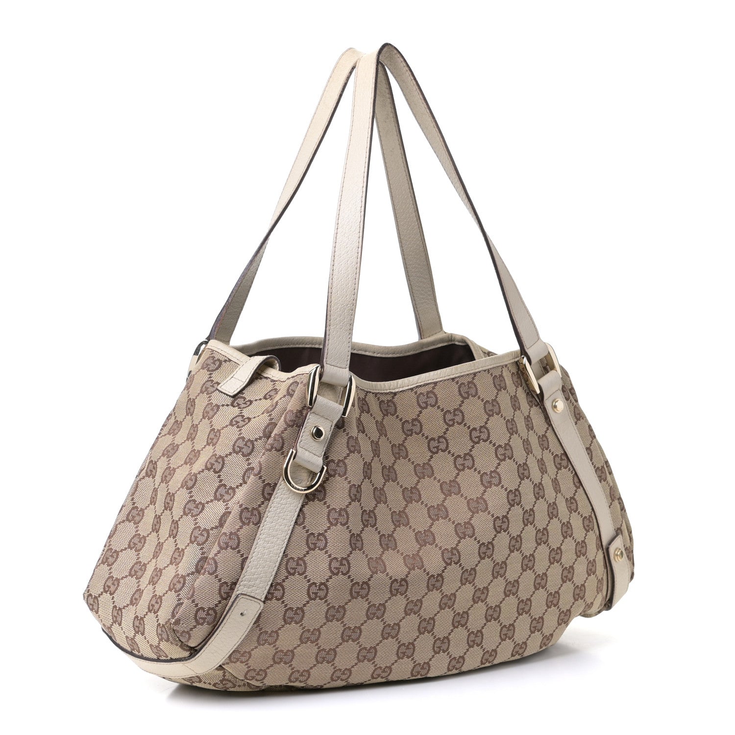 Gucci Monogram Medium Abbey Shoulder Bag Off White 2 of 11