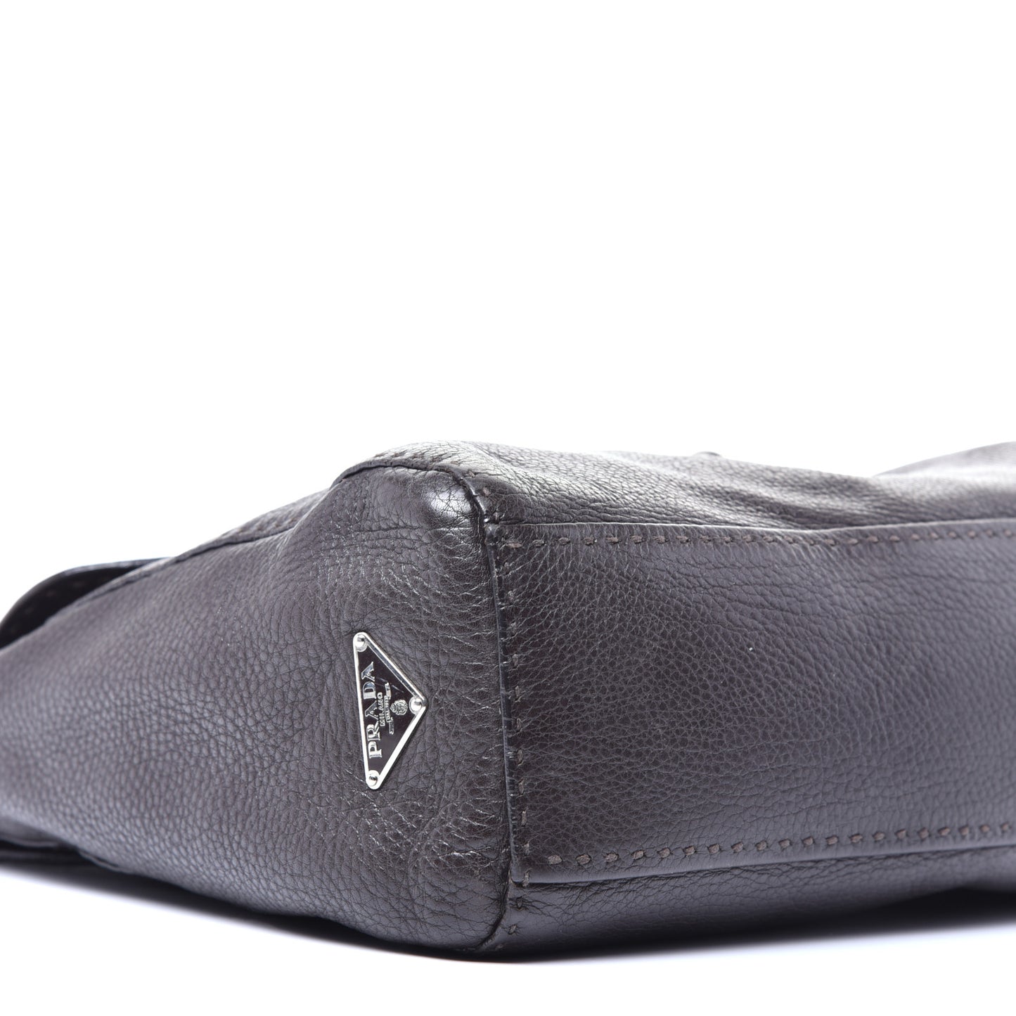 Vitello Daino Shoulder Flap Bag Caffe Naturale