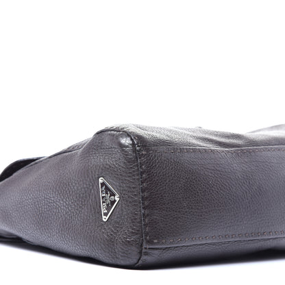 Prada Vitello Daino Shoulder Flap Bag Caffe Naturale 7 of 8